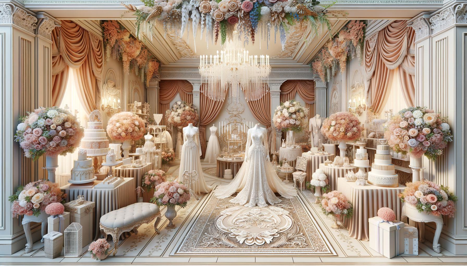 Les stands les plus élégants au salon du mariage