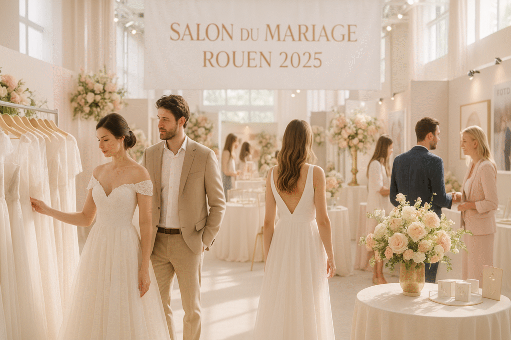 Image du Salon du Mariage à Rouen 2025 — ambiance élégante et stands de mariage modernes