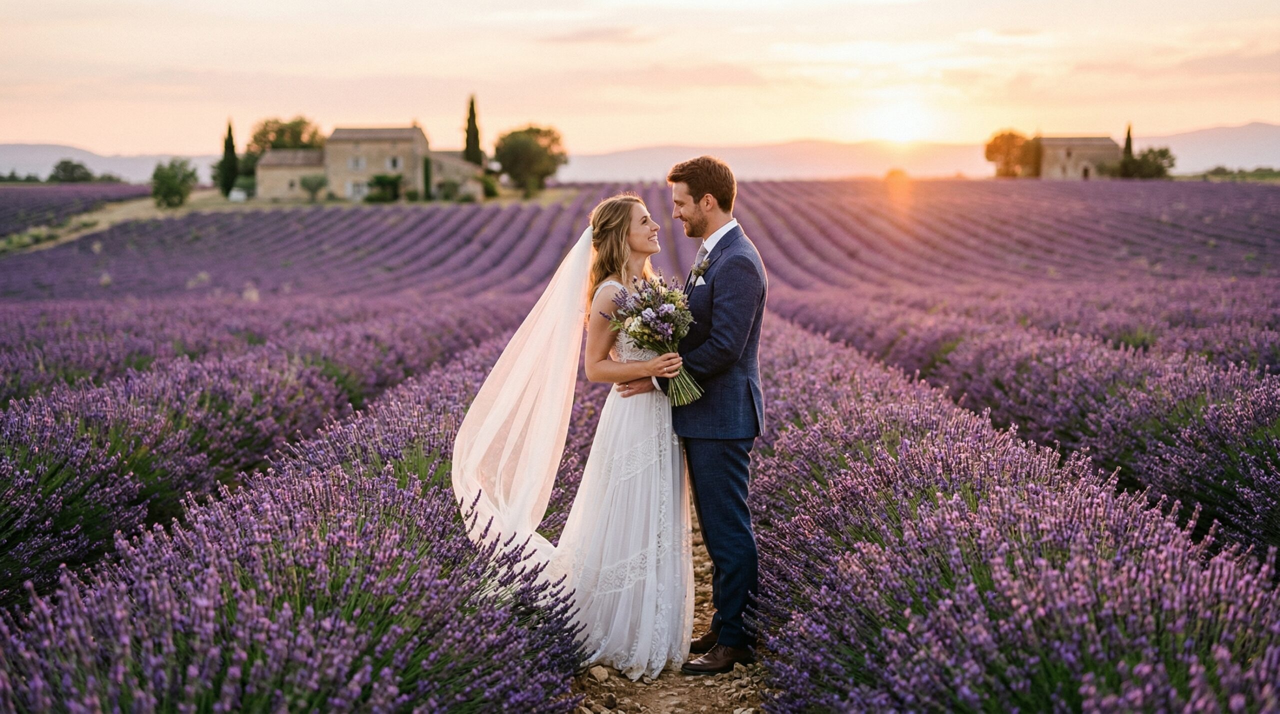Mariage éco-responsable 2026 : cérémonie en plein air avec décoration naturelle et fleurs locales